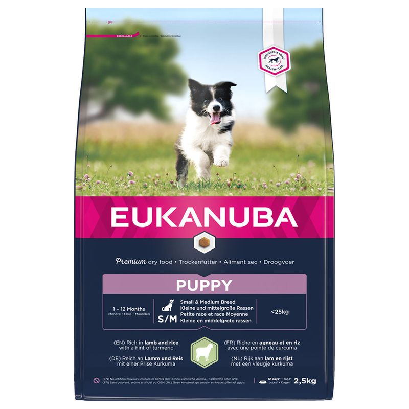 Eukanuba Puppy Small & Medium Breed – Lamb & Rice 12kg