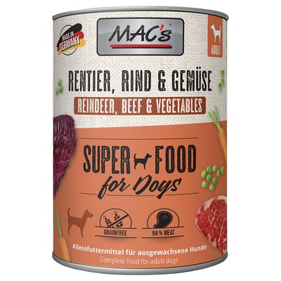 MAC's Adult 6 x 800g Beef Jowel & Carrots