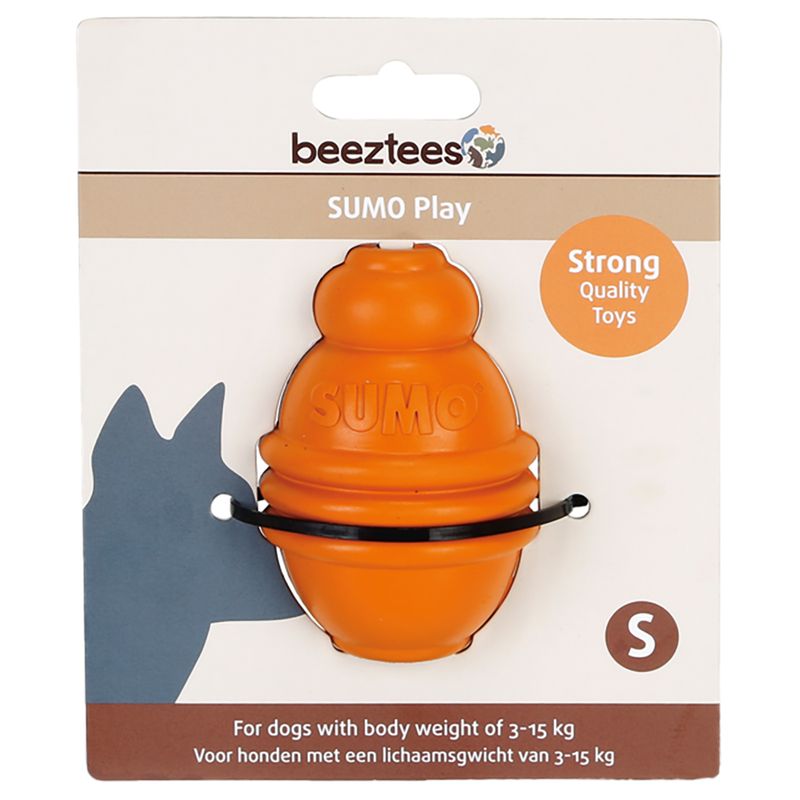 beeztees Sumo Play Dog Toy Size S: diameter 6 x (H) 8 cm