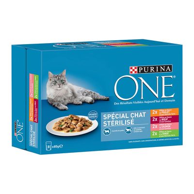 PURINA ONE Sterilised Cat 8 x 85g