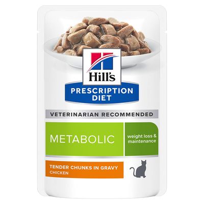 Hill’s Prescription Diet Feline Metabolic 12 x 85g Pouches