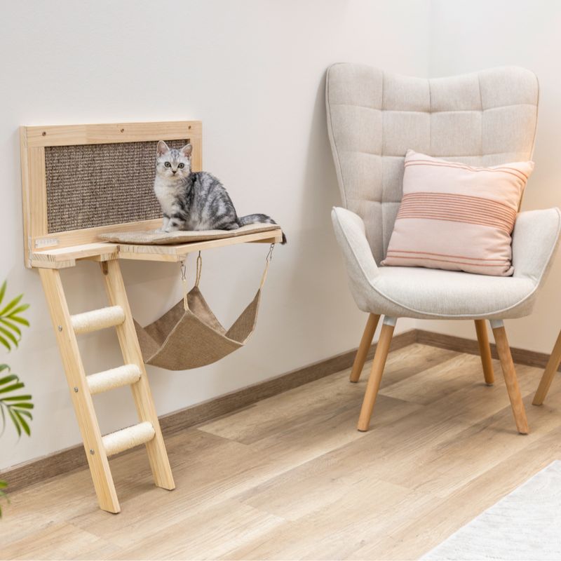 Kerbl Pet Cat Bed Timber Brown