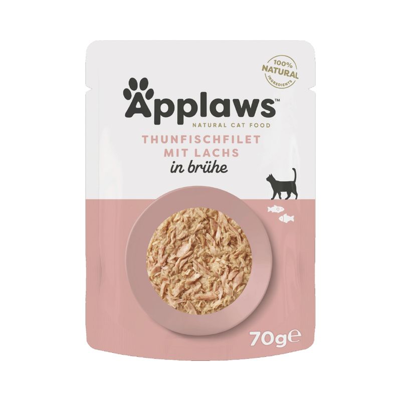 Applaws Cat Food Pouches in Broth Tuna & Pacific Prawns (12 x 70g)