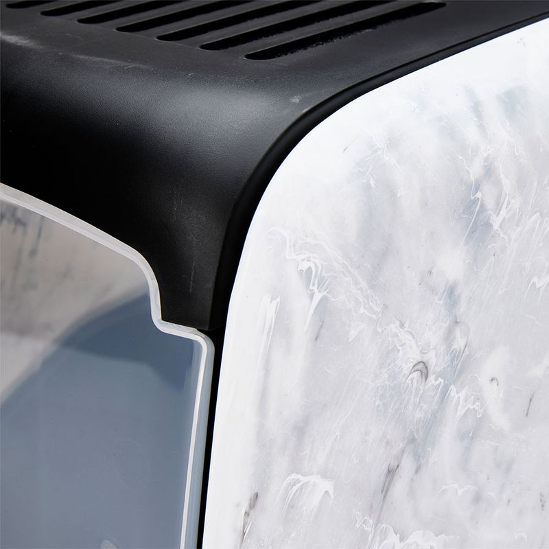 Savic Nestor Marble Cat Litter Box marble white-grey / black