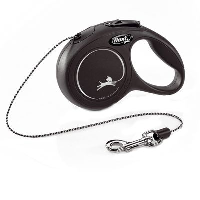 Cat lead flexi Cat New Classic rope line black