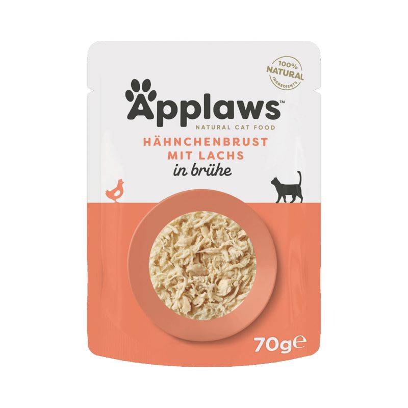 Applaws Cat Food Pouches in Broth Tuna & Pacific Prawns (12 x 70g)