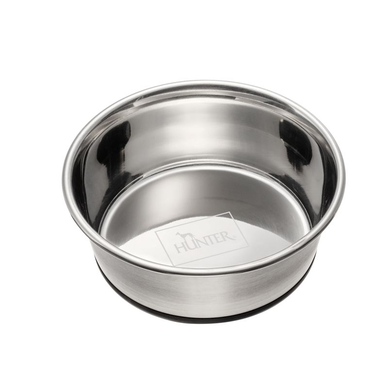 HUNTER Stainless Steel Dog Bowl Size M: 550ml, diameter 14cm