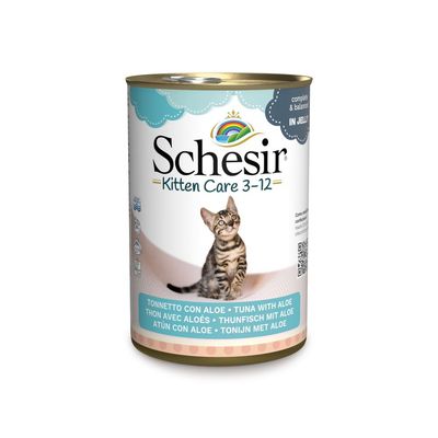 Schesir in Jelly 6 x 140g Tuna With Aloe for Kittens