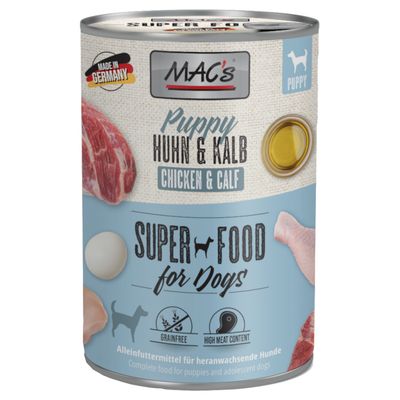MAC's Puppy Superfood 6 x 400g Chicken & Veal