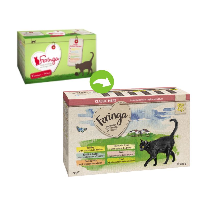 Feringa Classic Meat Menu Pouches Saver Pack 24 x 85g Mixed Pack 1: 6 Varieties
