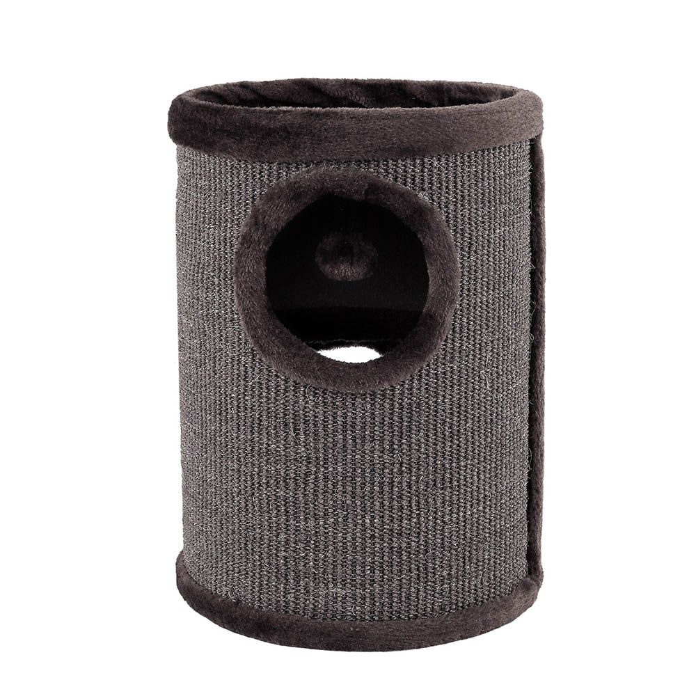 Lionto Scratching Barrel with Sisal - Grey 50 x 36 x 36cm (H x L x W)