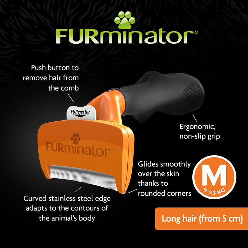 FURminator Long Hair M Width 6.1cm