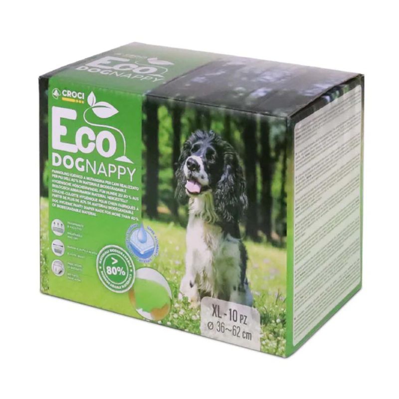 Croci Nappy Eco Dog Nappies Size S: 30 - 39cm, 14 nappies