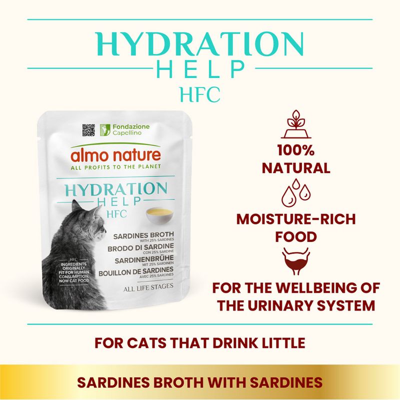 Almo Nature HFC Hydration Help Saver Pack 24 x 50g Goat's Milk