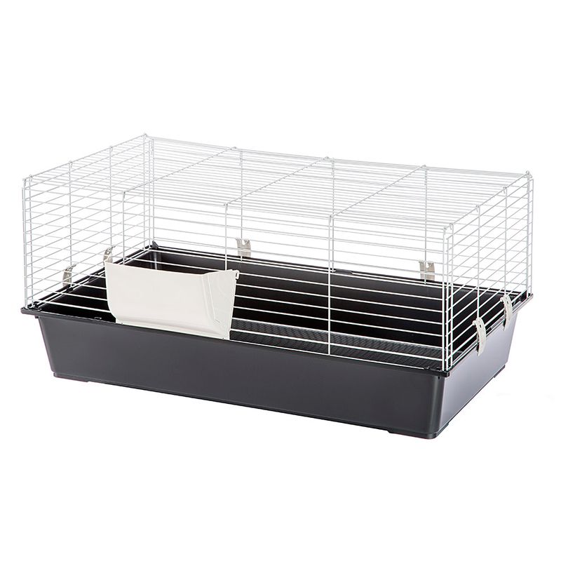 Piggy Basic Rabbit & Guinea Pig Cage Black: 95 x 57 x 46 cm (L x W x H)