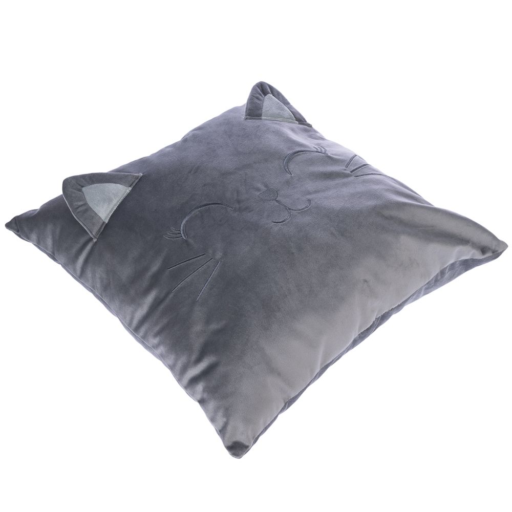 TIAKI Decorative Cushion with Cat Face 1 Item