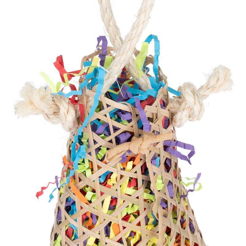 TIAKI Shredding Basket Bird Toy approx. 38 x 18 x 6.5cm (L x W x H)