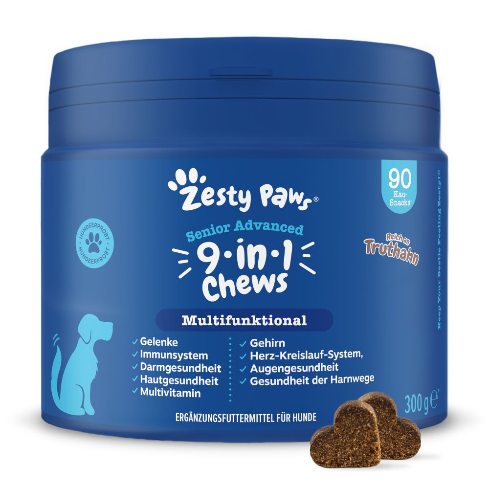 Zesty Paws Senior Advanced 9-in-1 Chews Multifunctional - Turkey 50 Chews
