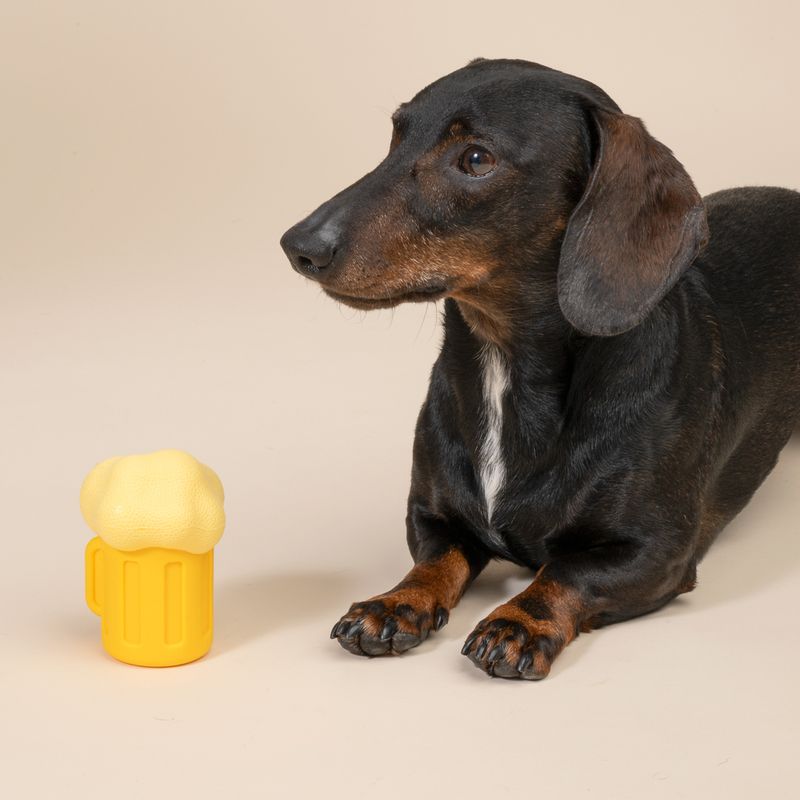 TIAKI Beer Mug Water Chew Toy 7.4 x 7.2 x 10.5 cm (L x W x H)