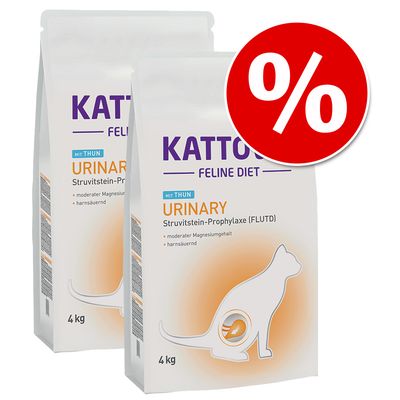Economy package: 2 x 4 kg / 3 x 1,25 kg Kattovit dry food Urinary with chicken (2 x 4 kg)