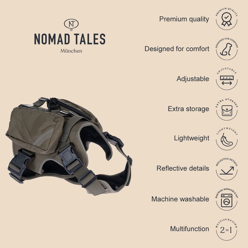 Nomad Tales Tactical dog harness M: approx. 76-91 cm chest circumference