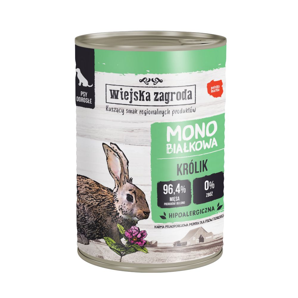 Wiejska Zagroda Dog 12 x 400g Wild Boar & Beef