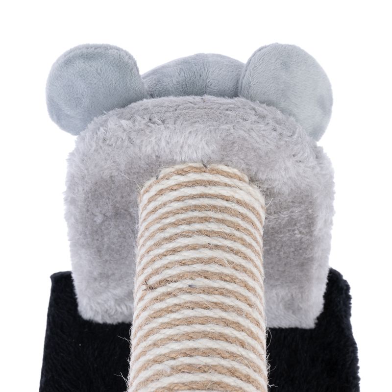 TIAKI mouse scratching post for cats grey / black
