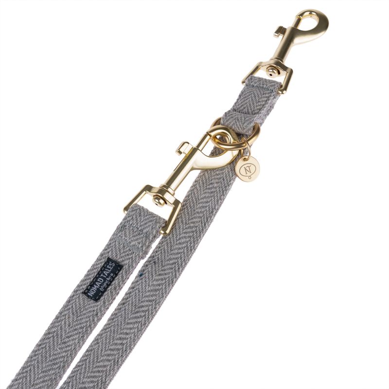 Nomad Tales Calma Collar & Lead Set - Stone Size L + 200cm Lead