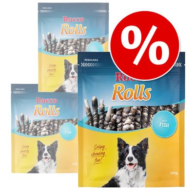 Rocco Rolls Chew Sticks Saver Pack Value Pack: Chicken Fillet (6 x 200g)