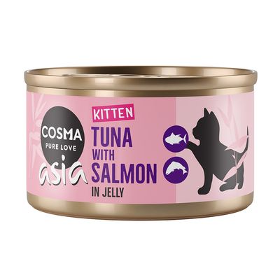 Cosma Asia Kitten in Jelly Saver Pack 24 x 85g Tuna with Salmon