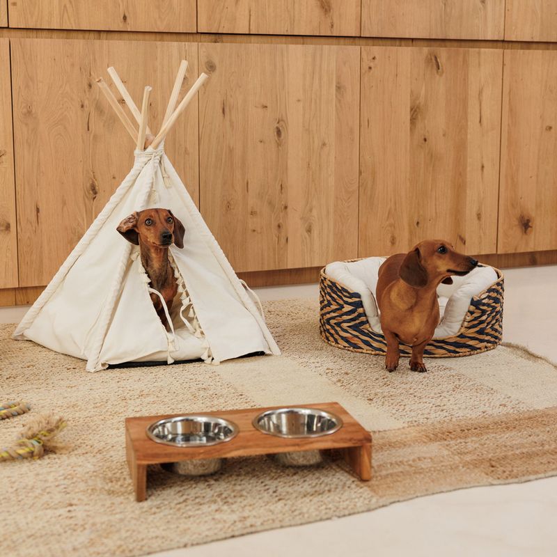 Modern Living Nellore wooden bowl bar 2 x 400 ml, diameter 13 cm