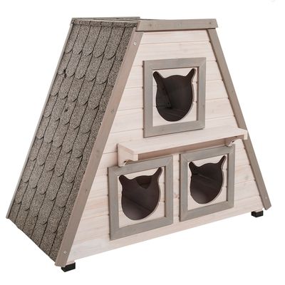 Madeira Cat House 90 x 50 x 75 cm (L x W x H)