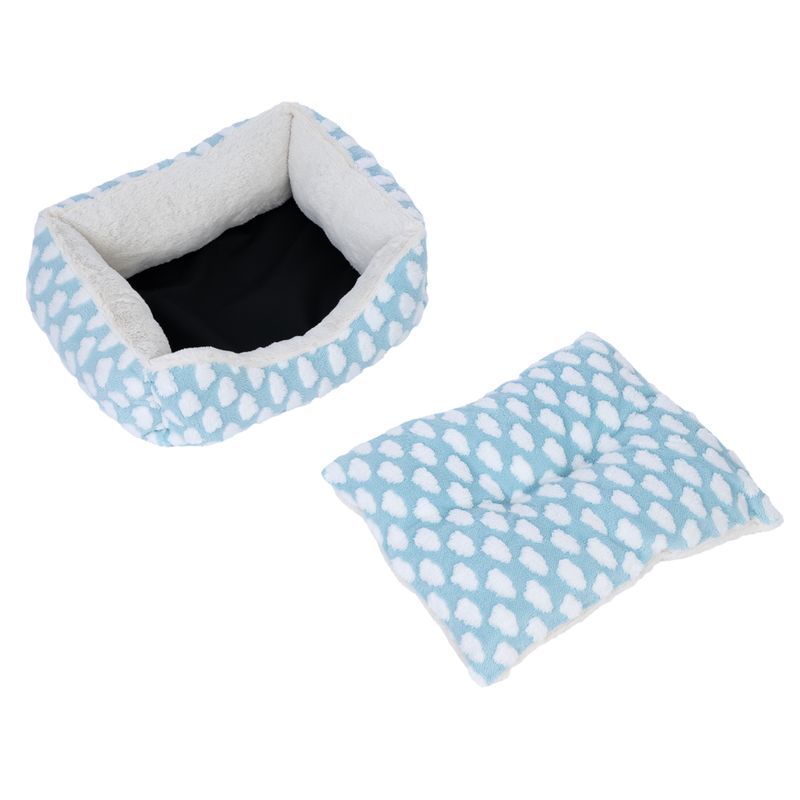 zooplus Basics Fluffy cuddly bed blue
