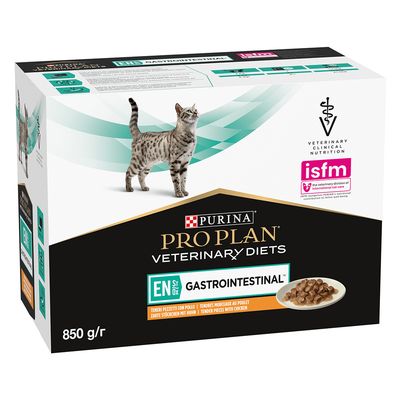 PURINA PRO PLAN Veterinary Diets Feline EN ST/OX Gastrointestinal - Chicken Chicken (10 x 85g)