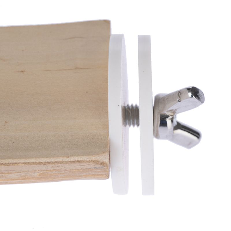 TIAKI Java Wood Bird Perch – Flat Size S: 4-5 x 10cm (diameter x L)