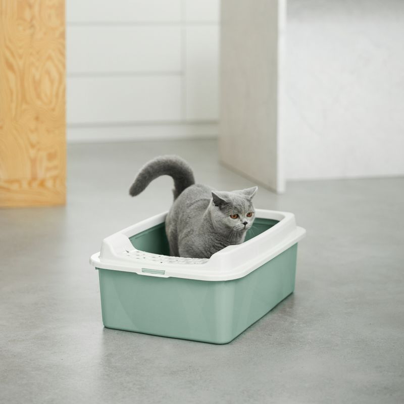 Rotho MyPet Bowl Toilet Eco Bonnie - M Mistletoe Green / White