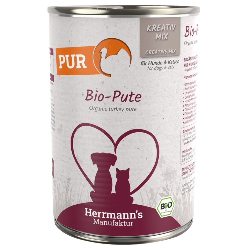 Herrmann's Organic Pure Meat Saver Pack 24 x 400g Organic Chicken