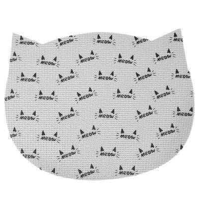 zooplus Basics Cat-Shaped Bowl Mat 48.2 x 38 x 0.5 cm (L x W x H)