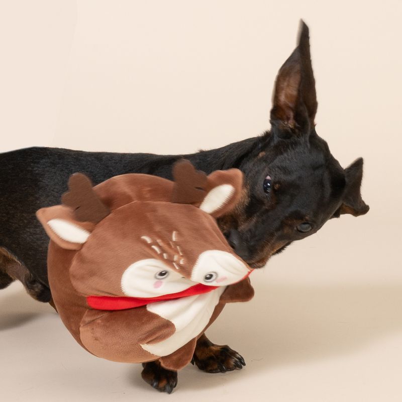 TIAKI Squishmallows Reindeer Plush Dog Toy 25 x 18 x 12 cm (L x W x H)