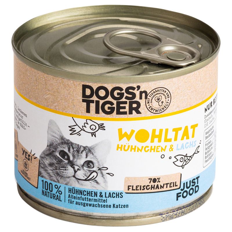 Dogs'n Tiger Adult Cat 6 x 200g Delicious Turkey