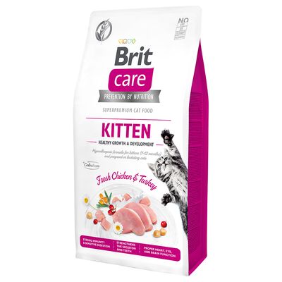 Brit Care Grain-Free Kitten Healthy Growth & Development Economy package: 2 x 7 kg