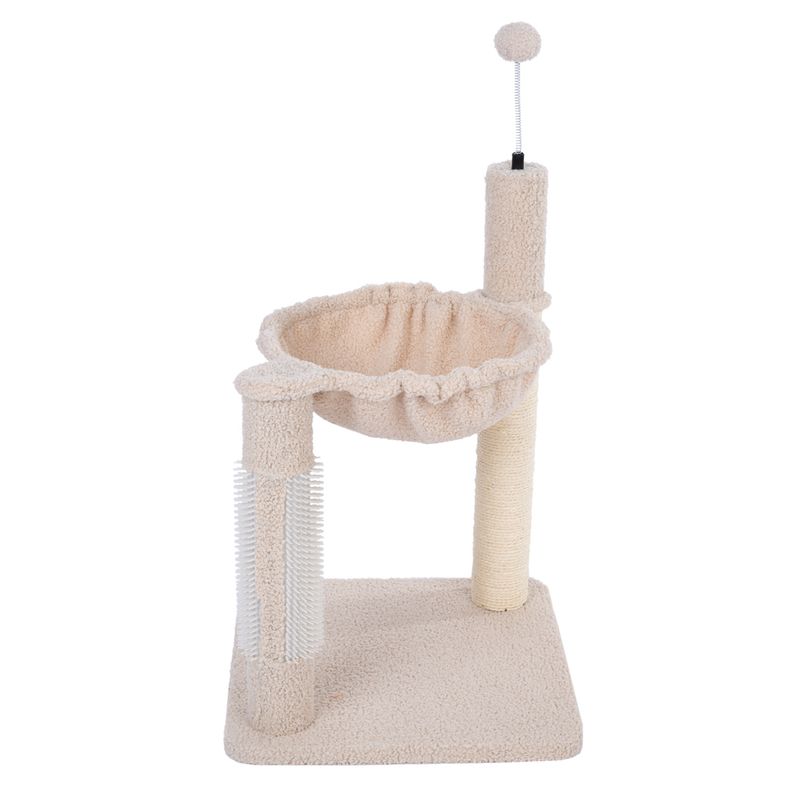 TIAKI Shearly Scratching Post with Hammock Beige