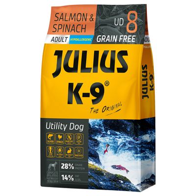 JULIUS K-9 Adult Salmon & Spinach 10kg