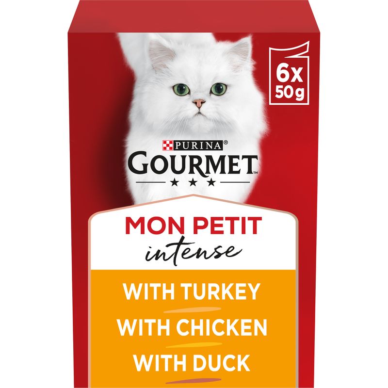 Gourmet Mon Petit 6 x 50g Tuna, Salmon, Trout