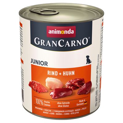 animonda GranCarno Original Junior 6 x 800g Beef & Chicken
