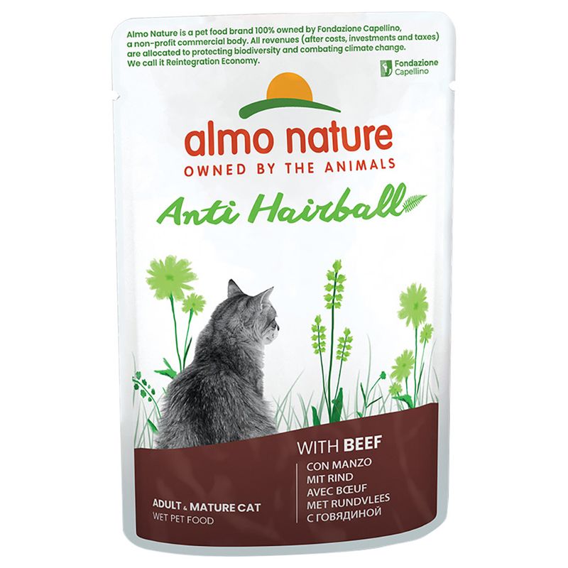 Almo Nature Holistic Anti-Hairball Pouches 70g Chicken (6 x 70g)