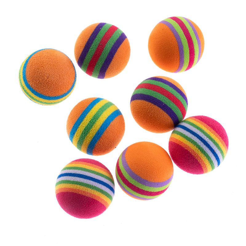 zooplus Basics Foam Ball Set for Cats Set of 8
