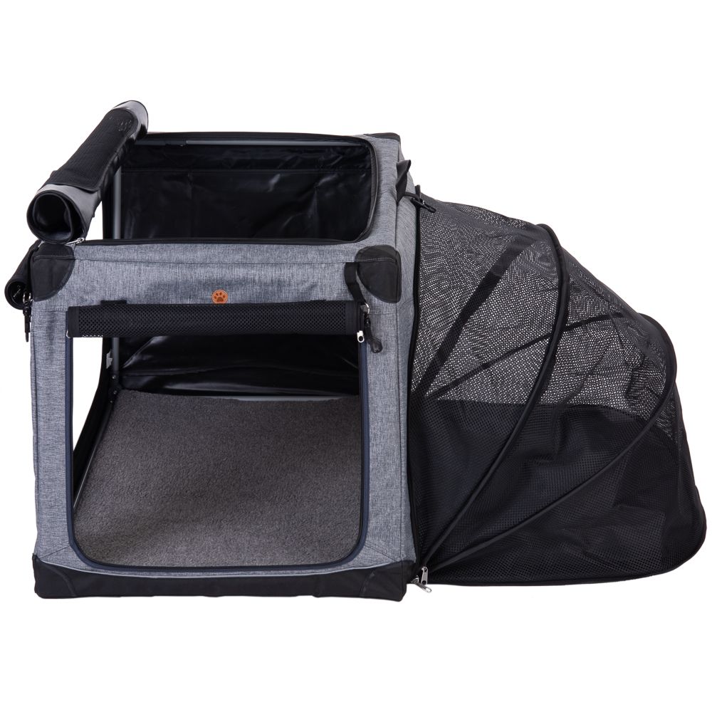 Portable Pet Home M: 76 x 50.5 x 48cm (L x W x H) - Grey