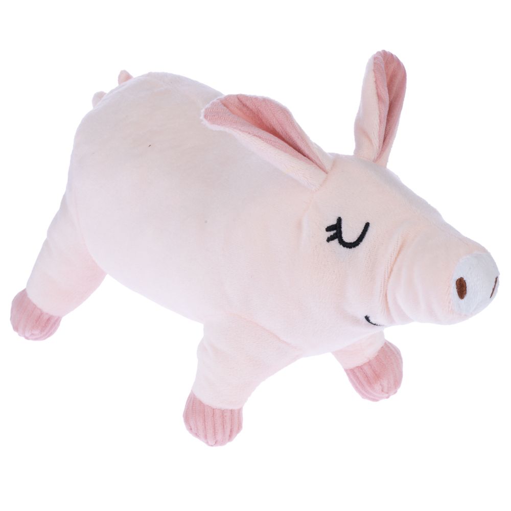 TIAKI Oink Pig Plush Squeaker Toy approx. 25.5 x 7 x 14 cm (L x W x H)