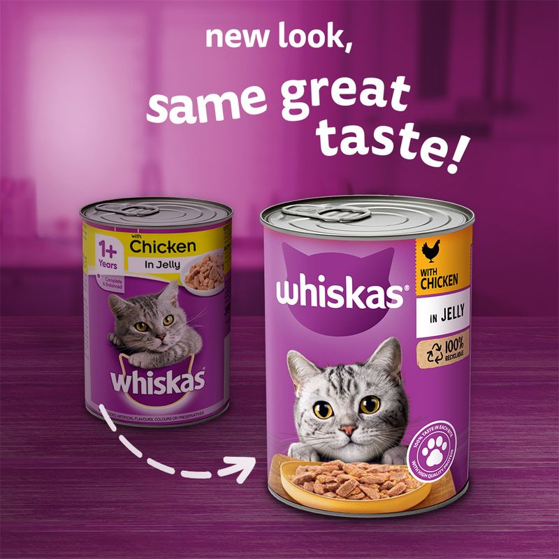 Whiskas 1+ Cans Saver Pack 24 x 400g Salmon in Jelly